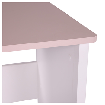Písací stôl LUNA 03 biela/ružová 6