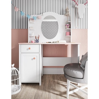 Nadstavec so zrkadlom LUNA 06 biela 3