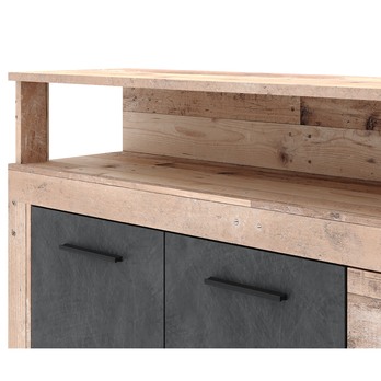 Komoda LUNA XXL matera/staré drevo svetlá 4