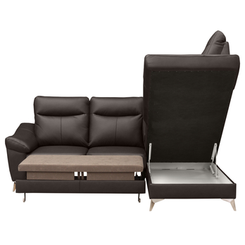 Sedacia súprava LUNA pravá, tmavohnedá 5