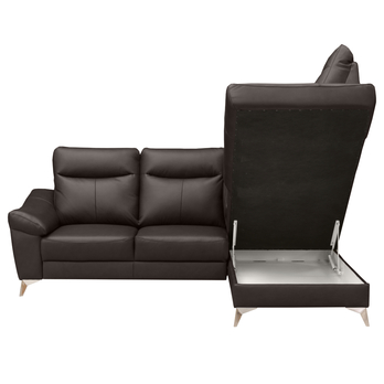 Sedacia súprava LUNA pravá, tmavohnedá 6