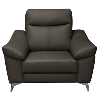 Kreslo LUNA tmavohnedá 1