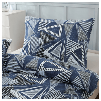 Posteľná bielizeň LUNA modrá, 45x45 + 70x90 a 140x200 cm 2
