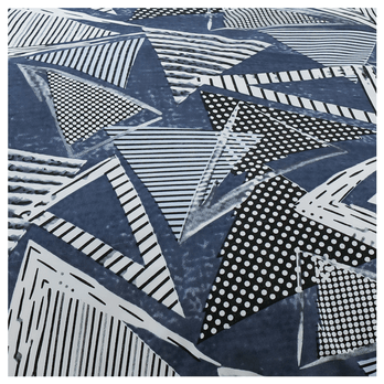 Posteľná bielizeň LUNA modrá, 45x45 + 70x90 a 140x200 cm 5