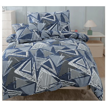 Posteľná bielizeň LUNA modrá, 45x45 + 70x90 a 140x200 cm 1