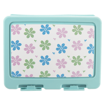 Box na desiatu LUNCH motív kvety 2