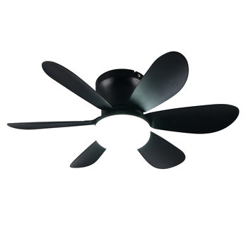 Ventilátor s LED svietidlom LUND čierna 1