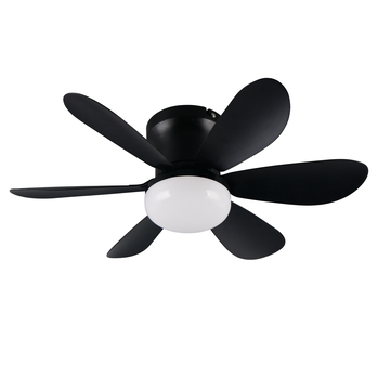 Ventilátor s LED svietidlom LUND čierna 2