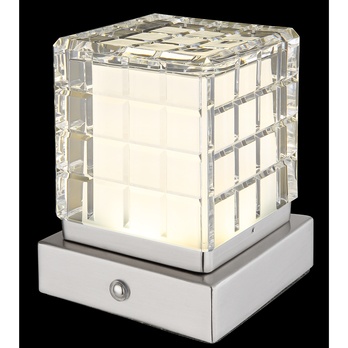 Stolná lampa LUNKI I strieborná 2