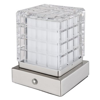 Stolná lampa LUNKI I strieborná 3