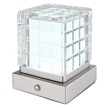 Stolná lampa LUNKI I strieborná 4