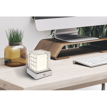 Stolná lampa LUNKI I strieborná 9