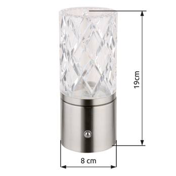 Stolná lampa LUNKI II strieborná 8