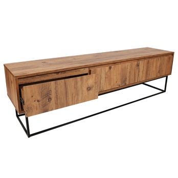 TV komoda LUPIN orech/čierna 4