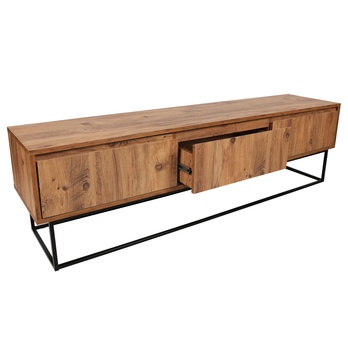 TV komoda LUPIN orech/čierna 5