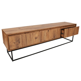 TV komoda LUPIN orech/čierna 6