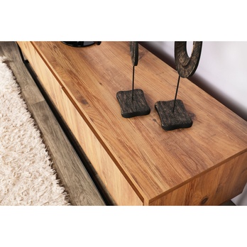 TV komoda LUPIN orech/čierna 9