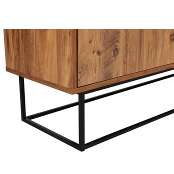 TV komoda LUPIN orech/čierna 14