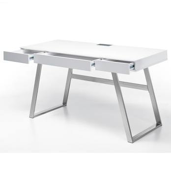 Písací stôl LUPIN biela 2