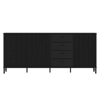 Komoda LUSAKA čierny grafit, šírka 200 cm 3
