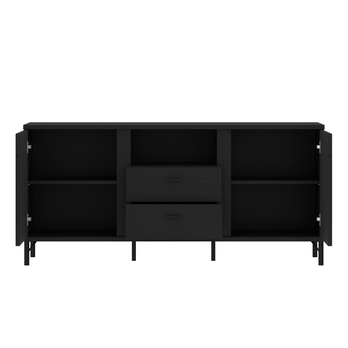 TV komoda LUSAKA čierny grafit, šírka 150 cm 2