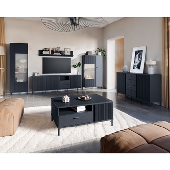 TV komoda LUSAKA čierny grafit, šírka 200 cm 1