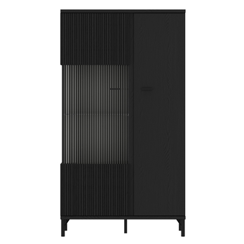 Vitrína LUSAKA čierny grafit, šírka 87 cm 3