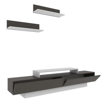 TV zostava LUSI hnedá/biela 2