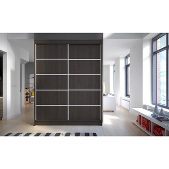 Šatníková skriňa LUSINE čokoládová 1