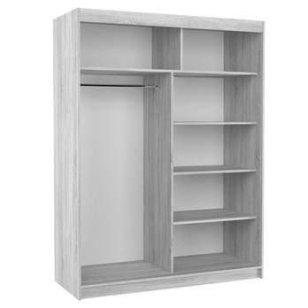 Šatníková skriňa LUSINE čokoládová 2