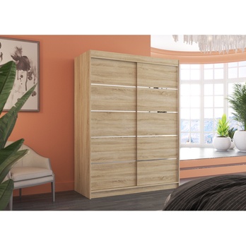 Šatníková skriňa LUSINE dub sonoma 1