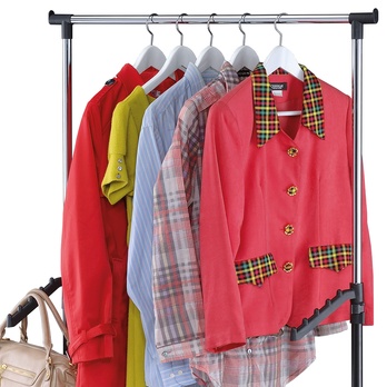 Stojan na šaty LUTON čirena/chróm 1