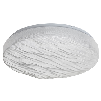 Stropné svietidlo LUVIA biela/priehľadná, priemer 38 cm 3