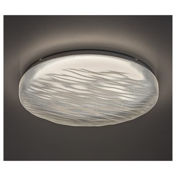 Stropné svietidlo LUVIA biela/priehľadná, priemer 48 cm 2