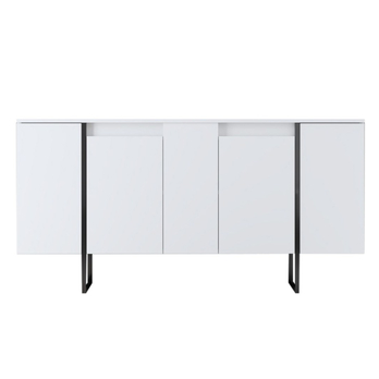 Komoda LUXE biela/čierna 2