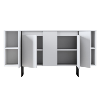 Komoda LUXE biela/čierna 3