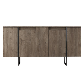 Komoda LUXE orech/čierna 2