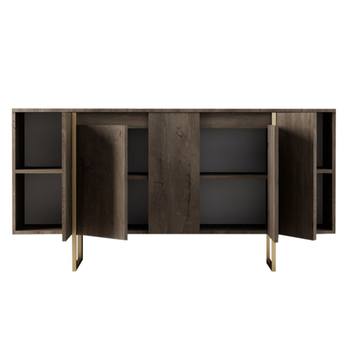 Komoda LUXE orech/zlatá 3