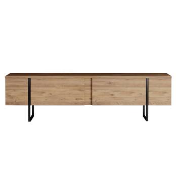 TV komoda LUXE borovica atlantic/čierna 3