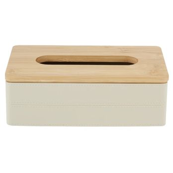 Box na papierové vreckovky LUXE béžová/prírodná 1