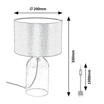 Stolná lampa LUXIN 2 sivá 5