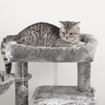 Škrabadlo pre mačky LUXURY sivá 3