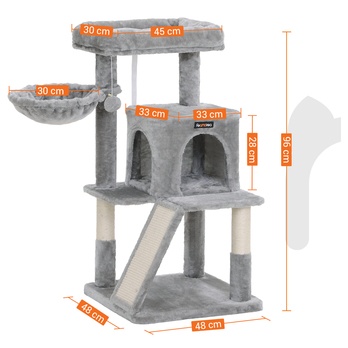 Škrabadlo pre mačky LUXURY sivá 8