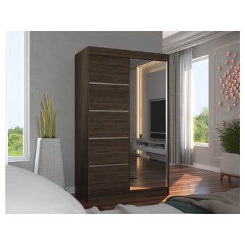 Šatní skriňa LYNA čokoládovo hnedá 4