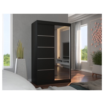 Šatní skriňa LYNA čierna 4