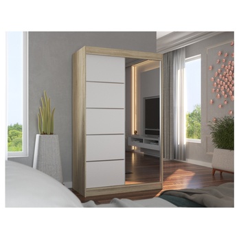 Šatní skriňa LYNA dub sonoma/biela 4