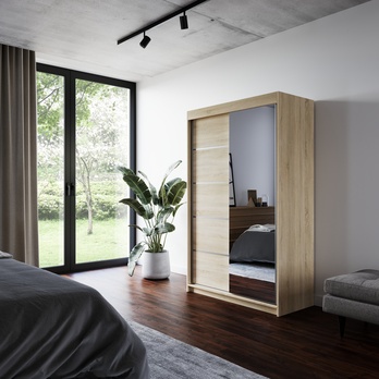 Šatní skriňa LYNA dub sonoma 1