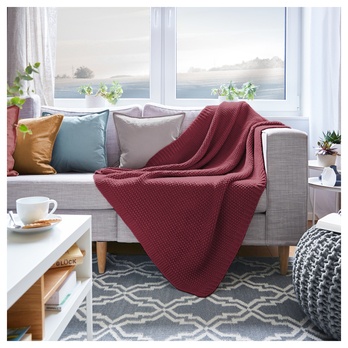 Pléd LYNN NEW vínová 1