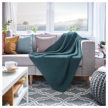 Pléd LYNN NEW petrolejová 1