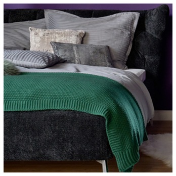 Pléd  LYNN tmavozelená 1